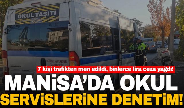 Manisa emniyetinden okul servislerine denetim