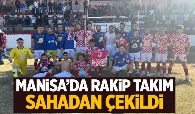 Manisa'da 4 gol yiyen takım sahadan çekildi