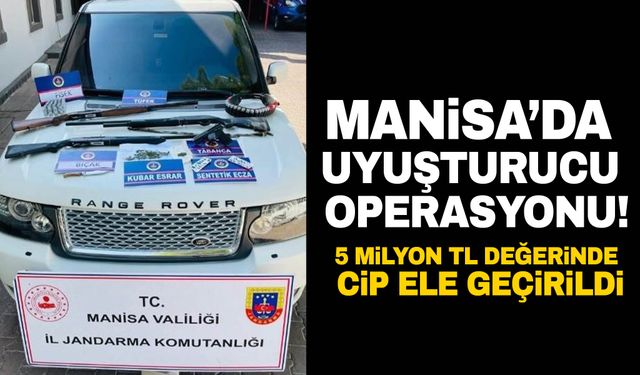 Manisa’da 5 milyon TL değerinde cip ele geçirildi