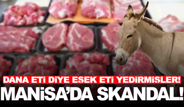 Manisa’da skandal… Dana etinde ve köftede tek tırnaklı eti!