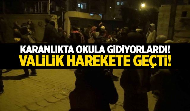 Öğrenciler karanlıkta okula gidiyordu! Bir ilde valilik düğmeye bastı