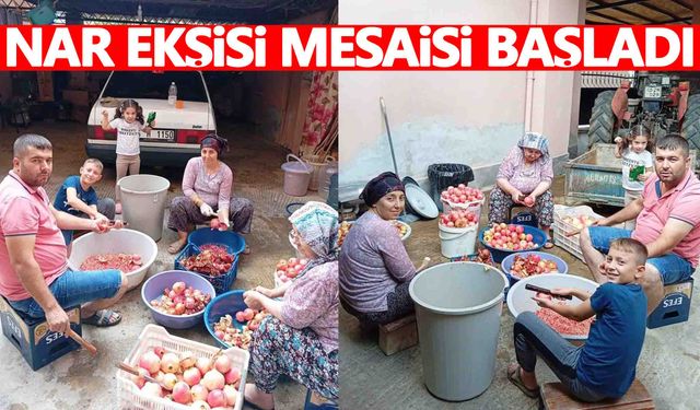 Manisa’da nar ekşisi mesaisi başladı... Fazlası satılıyor!