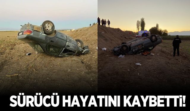 Otomobil şarampole devrildi, sürücü kazada hayatını kaybetti