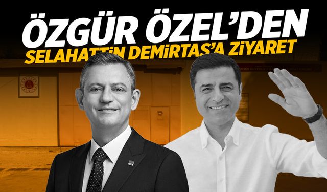 Özgür Özel cezaevinde Selahattin Demirtaş'ı ziyaret etti! Verilen kitap dikkat çekti...