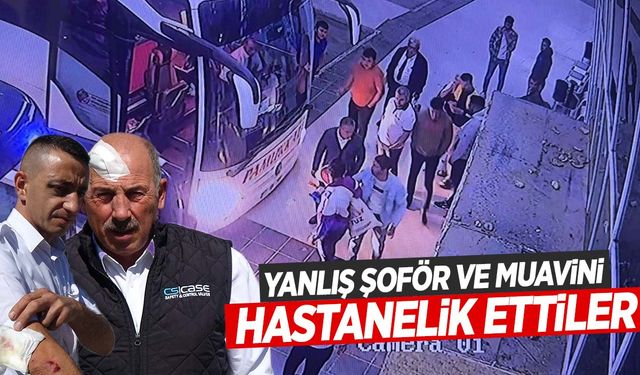 Pes dedirten olay! Yolcunun yakınları yanlış muavin ve şoförü sopalarla dövdü!