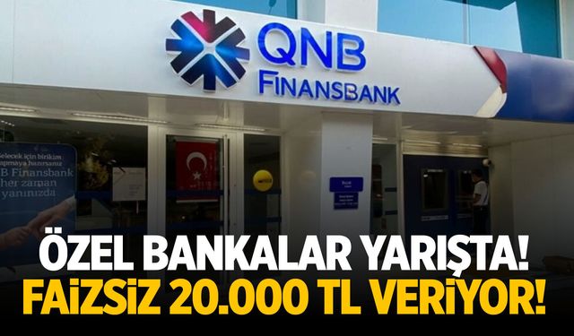 QNB Finansbank'tan Faizsiz Kredi: 20.000 TL Veriyor!