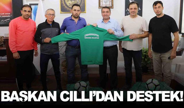 Saruhanlı’da spor kulüplerine malzeme desteği