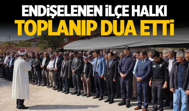 Selendi’de Halk Yağmur Duasına Çıktı