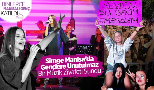 Simge Manisa'yı salladı: Manisa konseri renkli görüntülere sahne oldu