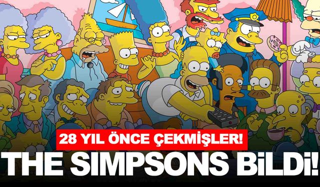 Simpsonlar yine bildi… Hem de 28 yıl önceden!