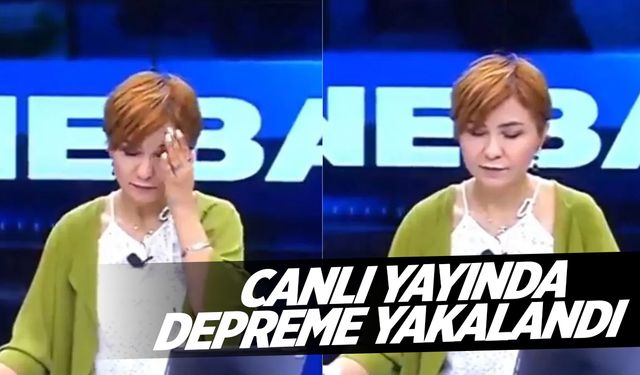 Spiker canlı yayında depreme yakalandı