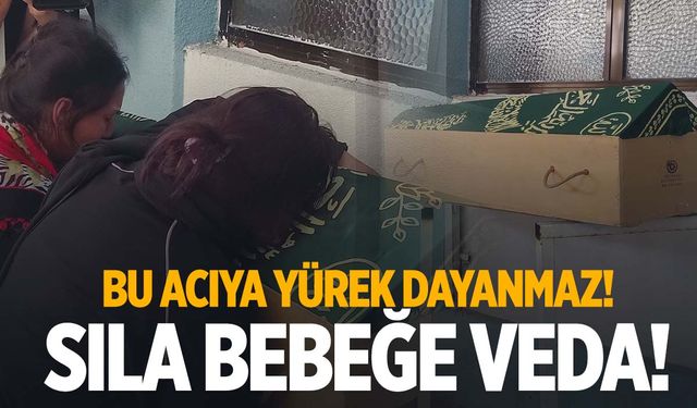 Tabut küçük acı büyük… Sıla bebeğe veda!