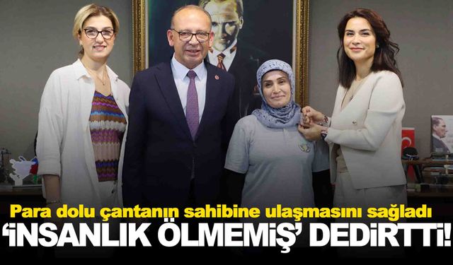 Temizlik personelinden örnek davranış… Belediye başkanı ödüllendirdi