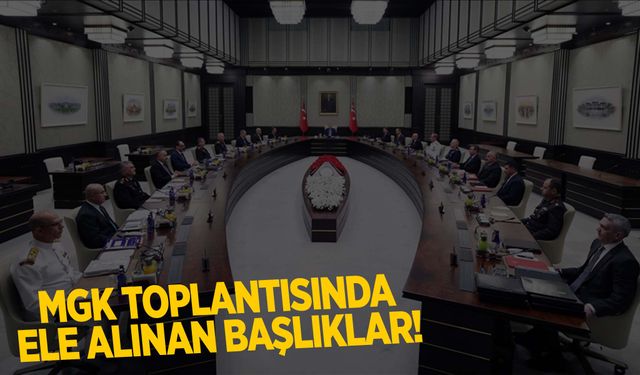 MGK toplantısı sonrası 5 maddelik açıklama