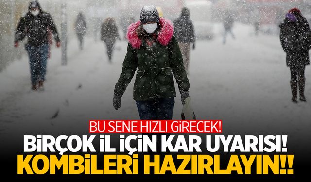 Türkiye'ye yeni uyarı! Birçok ilde kar yağışı var! 5-10 cm kar...