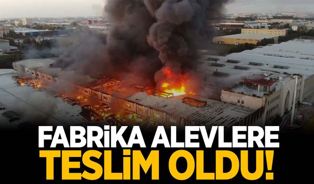 Tekirdağ’da fabrika yangını! Yangın 4 saattir devam ediyor