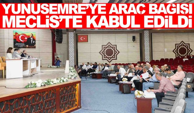 Yunusemre Belediyesi’ne bağışlar gelmeye başladı