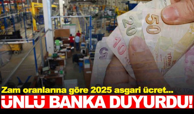 Zam oranlarına göre 2025 yılı asgari ücret belli oldu!