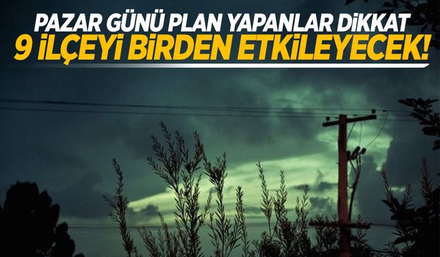 Pazar günü plan yapanlar dikkat! Manisa’da 9 ilçeyi etkiliyor! 10 Kasım 2024 Pazar Manisa elektrik kesintisi