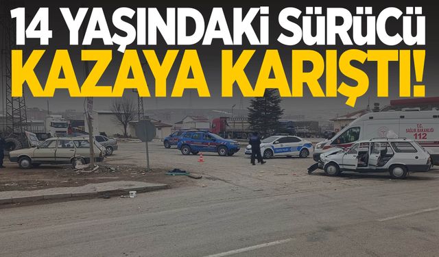 Afyonkarahisar’da 14 yaşındaki sürücü kazaya karıştı: 6 kişi yaralandı