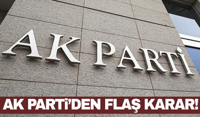 AK Parti’den flaş karar! Başkan aday olmayacak