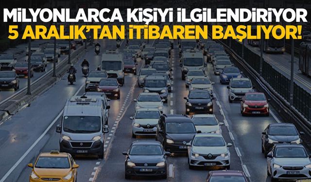 Araç satışlarında yeni dönem! 5 Aralık’tan itibaren başlıyor