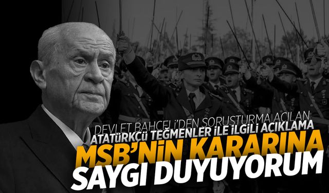 Bahçeli'den teğmenlerle ilgili açıklama: MSB'nin kararına saygı duyuyorum