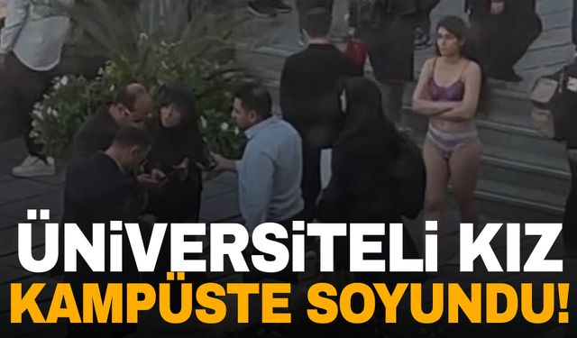 Başörtüsüne uyarı geldi üniversite öğrencisi soyundu