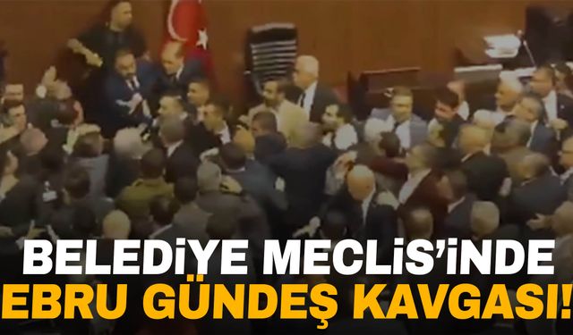 Belediye Meclisi'nde Ebru Gündeş kavgası!