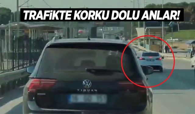 Bursa’da trafikte tehlikeli anlar… Direksiyon başında fenalaştı, bir sağa bir sola çarptı