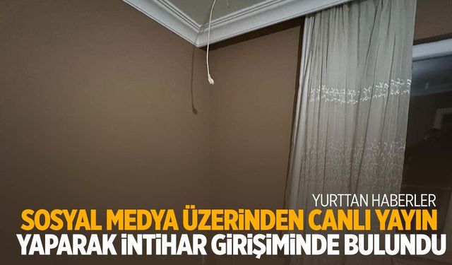 Canlı yayında intihar şoku! Son anda kurtarıldı…