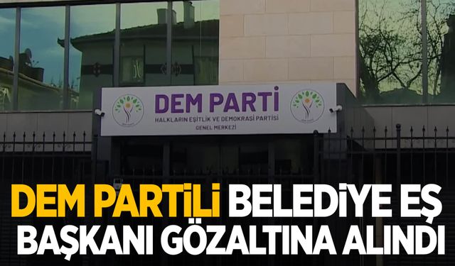 DEM Partili Belediye Eş Başkanı gözaltına alındı