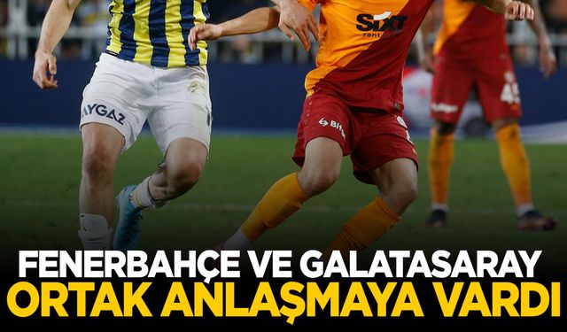 Fenerbahçe ile Galatasaray anlaşma yaptı!