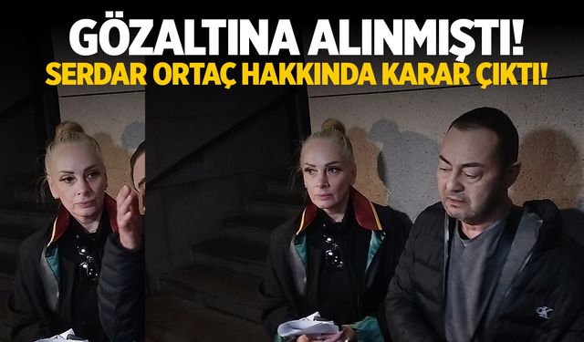 Gözaltına Alınan Serdar Ortaç Hakkında Karar Çıktı