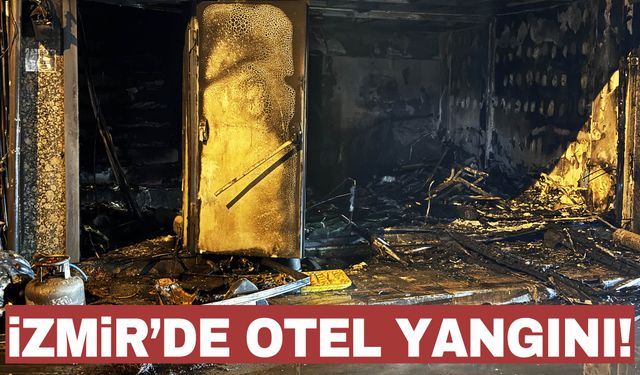 İzmir'de otel alevlere teslim oldu!