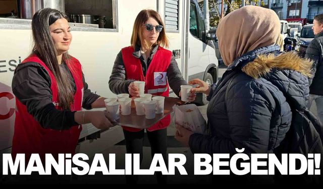 Kızılay’dan Manisalılara mesir macunlu süt