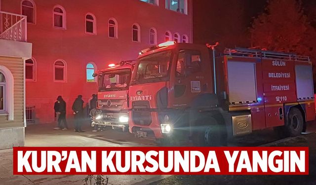 Ege’de Kur’an kursunda yangın: 2 öğrenci dumandan etkilendi