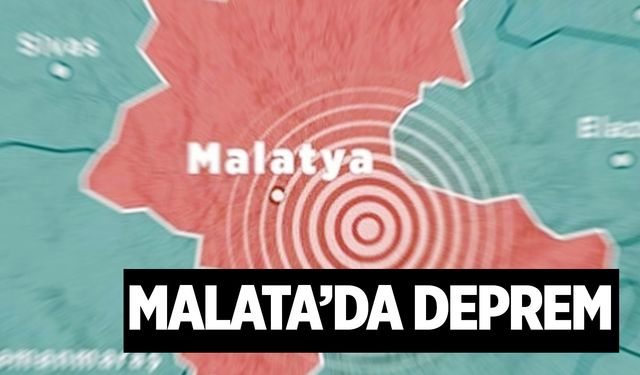 Malatya'da 4.6 büyüklüğünde deprem!