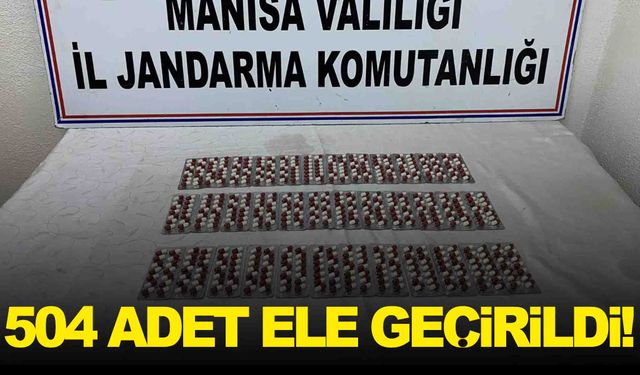 Manisa Akhisar’da uyuşturucu operasyonu: 504 adet sentetik ecza ele geçirildi