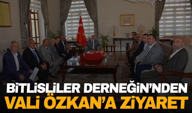 Manisa Bitlisliler Kültür ve Dayanışma Derneği’nden Vali Özkan’a ziyaret