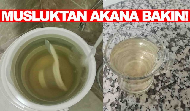 Manisa’da musluklardan çamur aktı… Vatandaş tepkili!