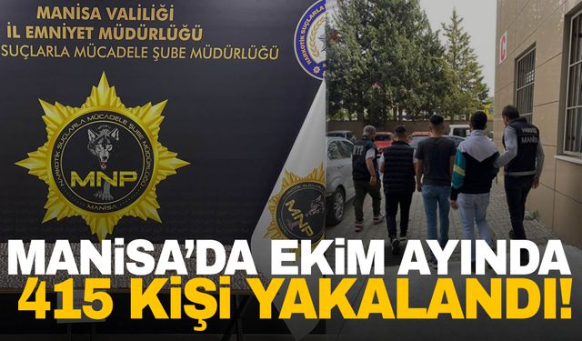 Manisa’da Ekim ayı uyuşturucuyla mücadele raporu açıklandı