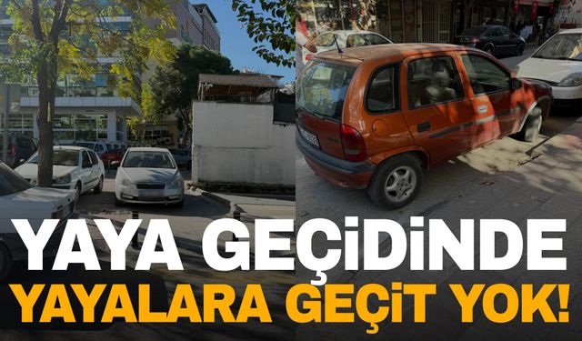 Manisa’da yaya geçitlerinde yayalara geçit yok!