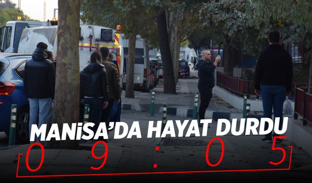 Manisalılar 10 Kasım 9'u 5 geçe hayatı durdurdu!