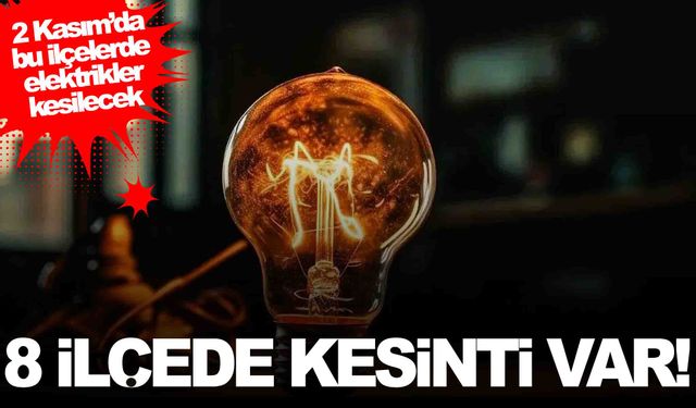 Manisa’nın 8 ilçesinde kesinti var… Gidecek ve saatlerce gelmeyecek!