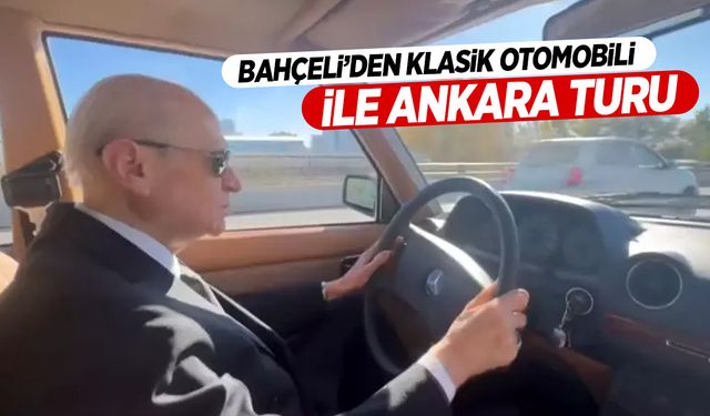 MHP lideri Devlet Bahçeli yollarda… Bu şarkıyla Ankara turu attı!