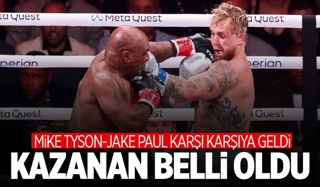 Mike Tyson ve Jake Paul ringe çıktı… Tarihi boks maçını kazanan belli oldu!