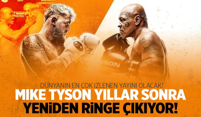 Mike Tyson Yıllar Sonra Ringe Çıkıyor! Milyonlar Canlı İzleyecek… Tyson'dan Jake Paul'a Tokat!