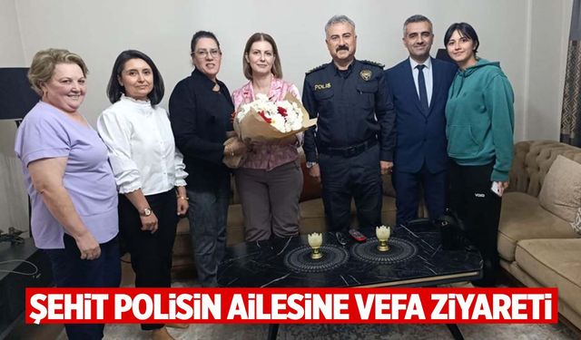 Müdür Aktaş’tan şehit polisin ailesine vefa ziyareti