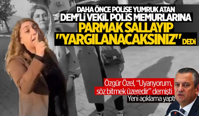 Polise yumruk atan DEM’li Saliha Aydeniz’den polis memurlarına: Yargılanacaksınız